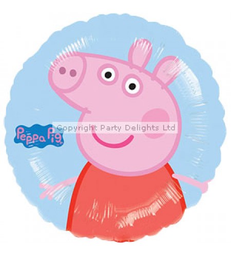 BALÃO METALIZADO AZUL PEPPA PIG 18"